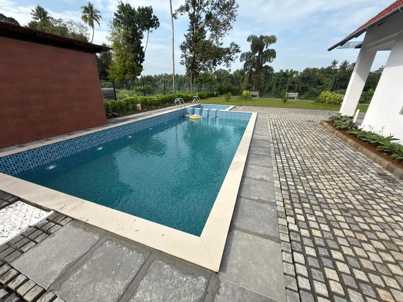 Private pool and landscaping